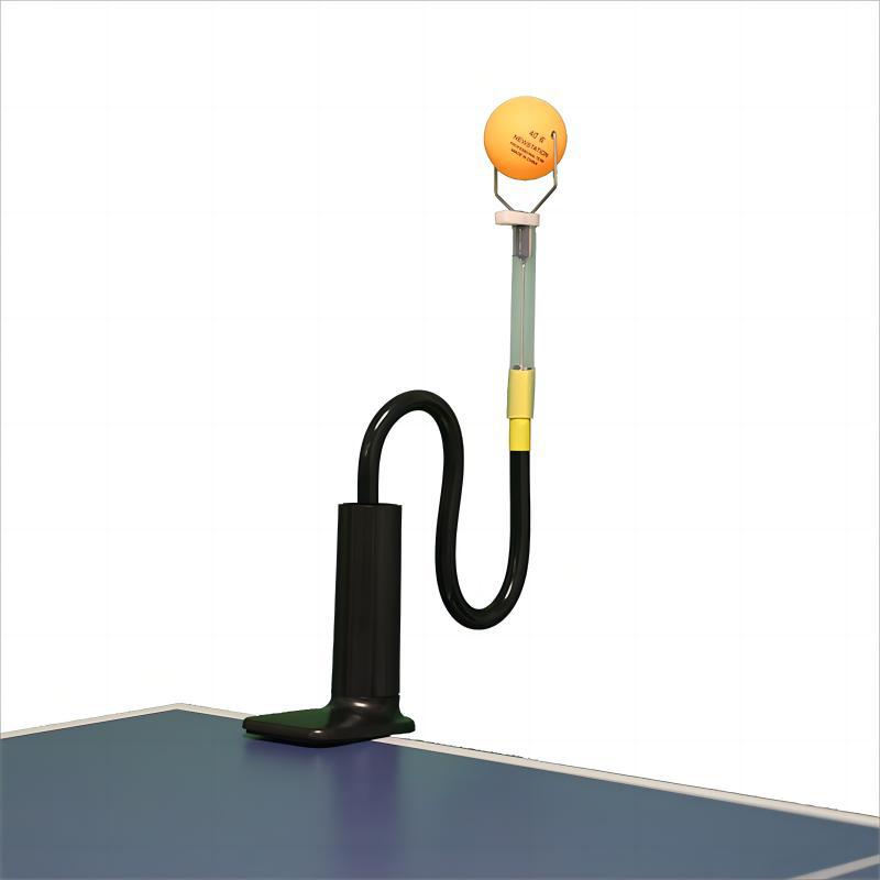 NEWSTATION table tennis ball training device serve training device manual shaping table clip black rod practical version