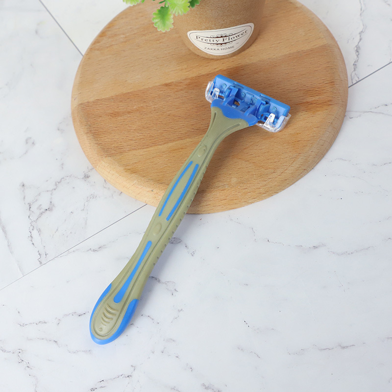 Hotel Disposable Shaver two-layer stainless steel manual Shaver hotel room supplies wholesale