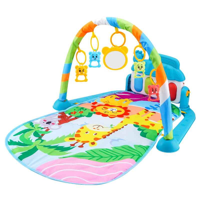 Cross-Border Southeast Asia Best-Selling Baby Fitness Stand Baby Music Pedal Game Mat Newborn Piano Crawling Mat