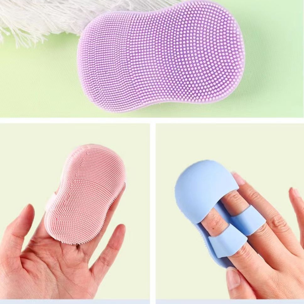 Finger Facial Cleansing Brush, Silicone Brush for Massaging the Nose and Nose Wings, Cleaning Pores, Removing Makeup, and Deep Cleansing for Face Washing