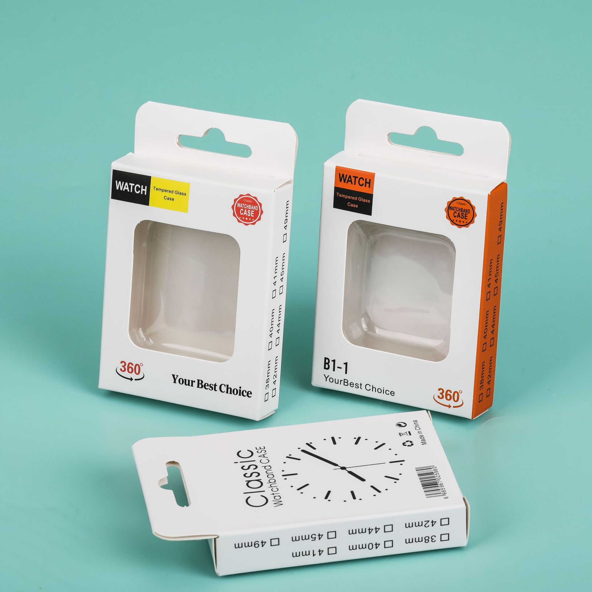 in stock Apple Watch Watch Case Protective Case Packaging Neutral Color Box Blister with Inner Support Packaging Box