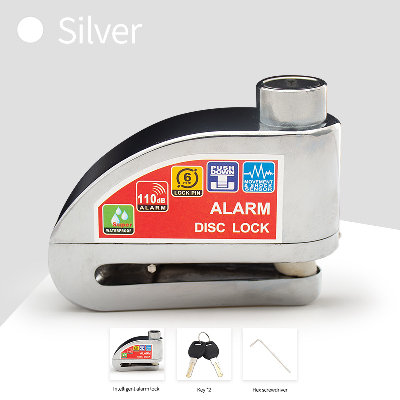 Motorcycle alarm lock security anti-theft disc brake alarm aluminum alloy security anti-theft motorcycle bicycle accessories