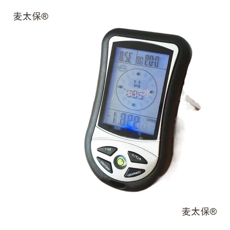 Multifunctional Mountaineering, Skydiving, Skiing, Palm Treasure, Altitude Altimeter, Outdoor Barometric Compass, Level Meter, Metabo