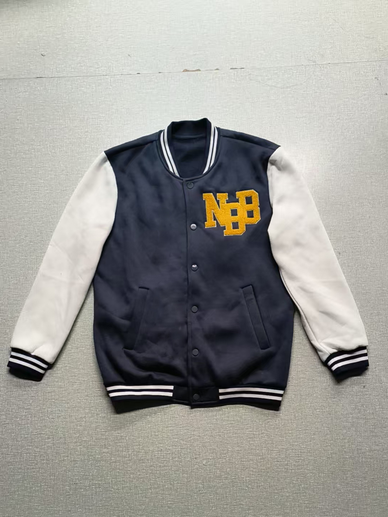 Men's Baseball Uniform Sweatshirt Fabric Fleece Thickeneded Warm + Towel Embroider