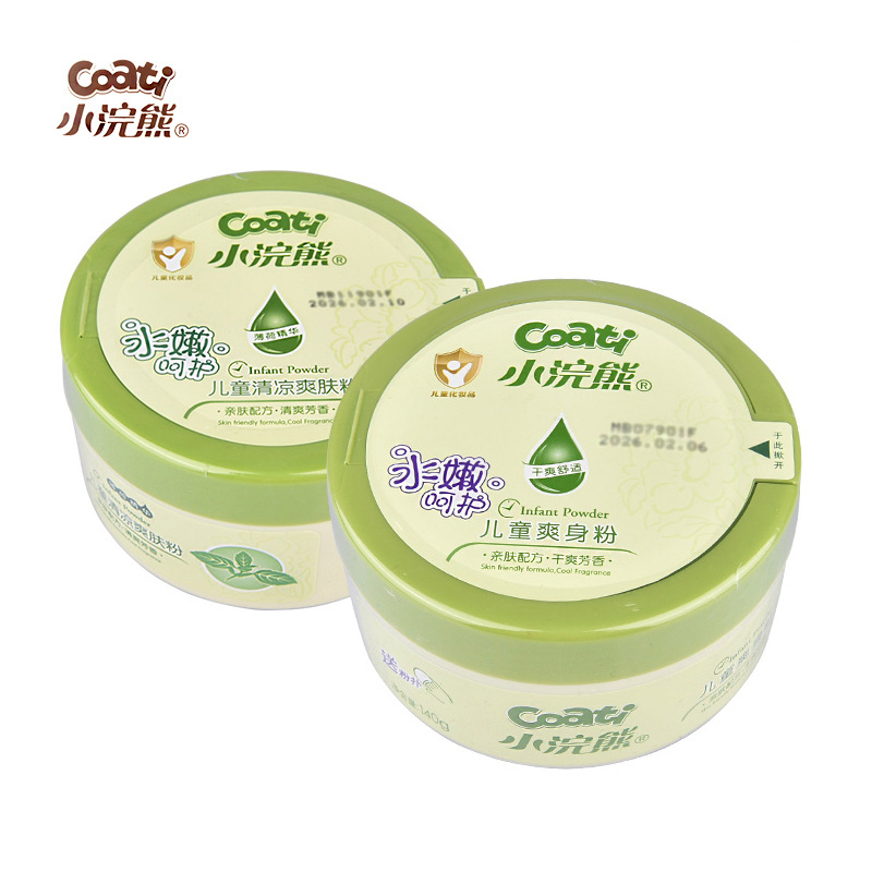 140г пудра для детей оптом охлаждающая пудра для младенцев с пуховкой доступна для взрослых сыпь
