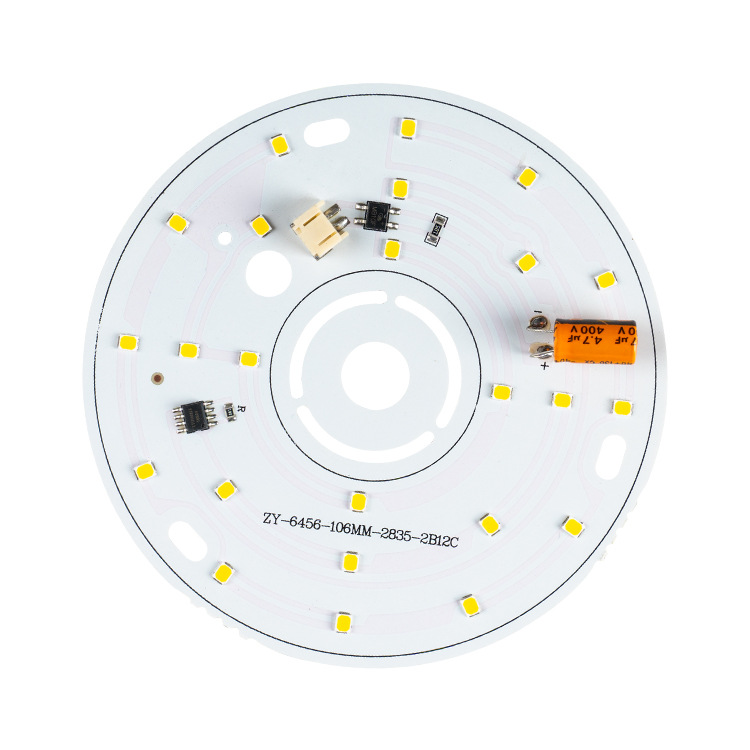 In stock wholesale drive-free led lamp board 220V3W6W24W round lamp chandelier transformation patch ceiling lamp wick