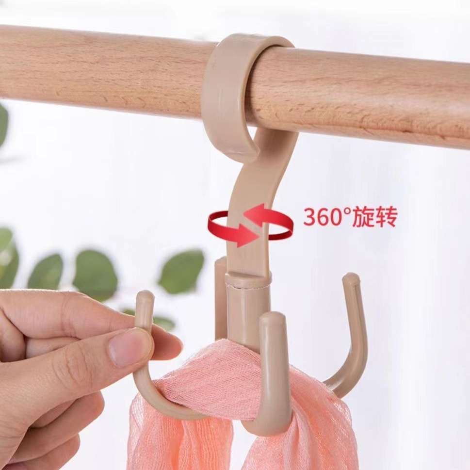 Multifunctional Rotating Four-Claw Hook