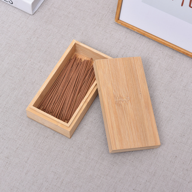 Wooden box with lid, Beech storage box, bamboo incense box, wooden storage box, gift box, solid wood box