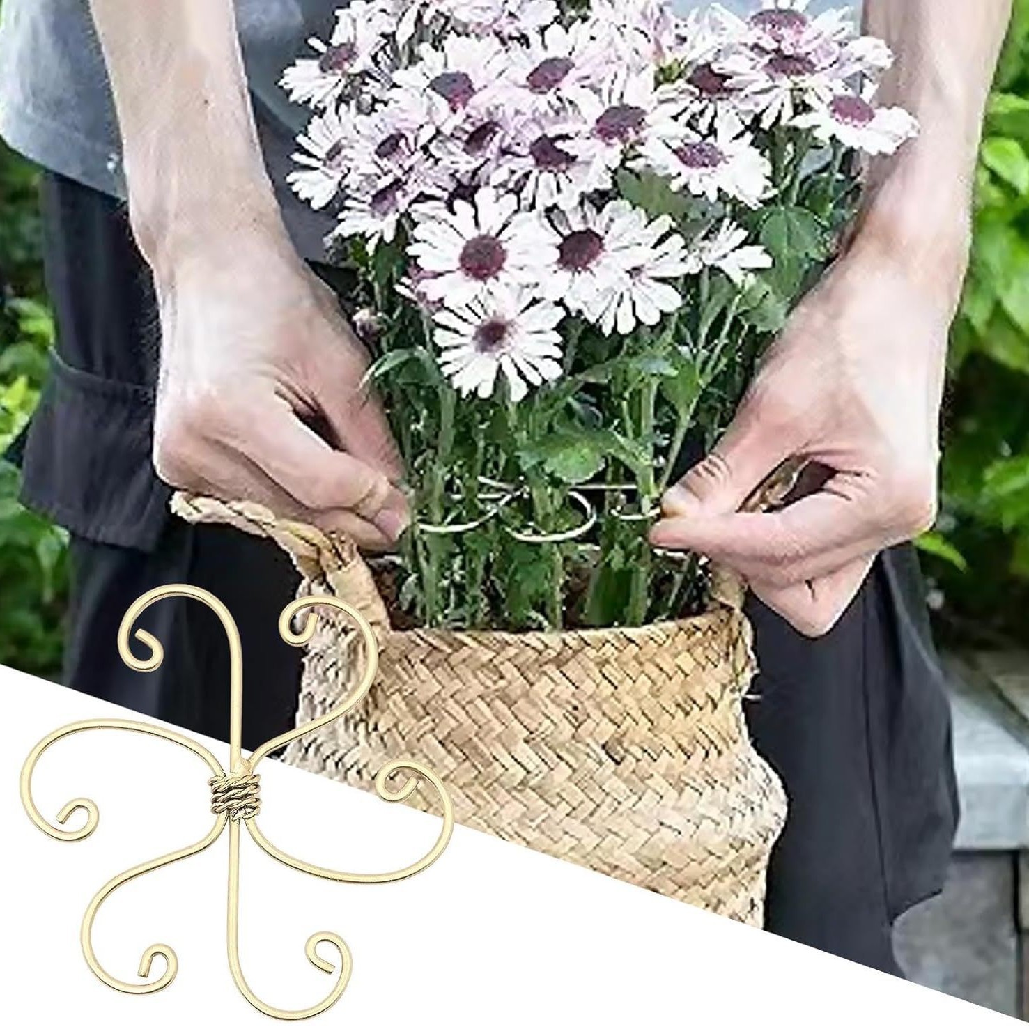 Cross-border wrought iron plant holder plant support stand flower arrangement clematis flower stand climbing stand plant support