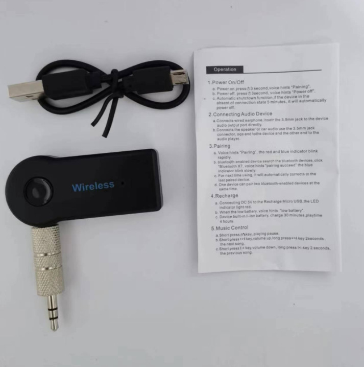 AUX car Bluetooth receiver 3.5mm wireless 4.0 Bluetooth adapter Bluetooth audio receiver converter