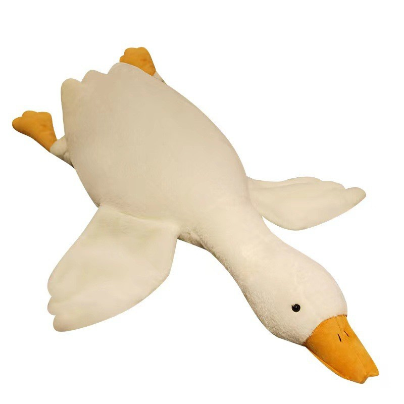 Cross-Border 8inch Plush Toy Big White Goose Stall Wedding Gift Cute Doll Wholesale