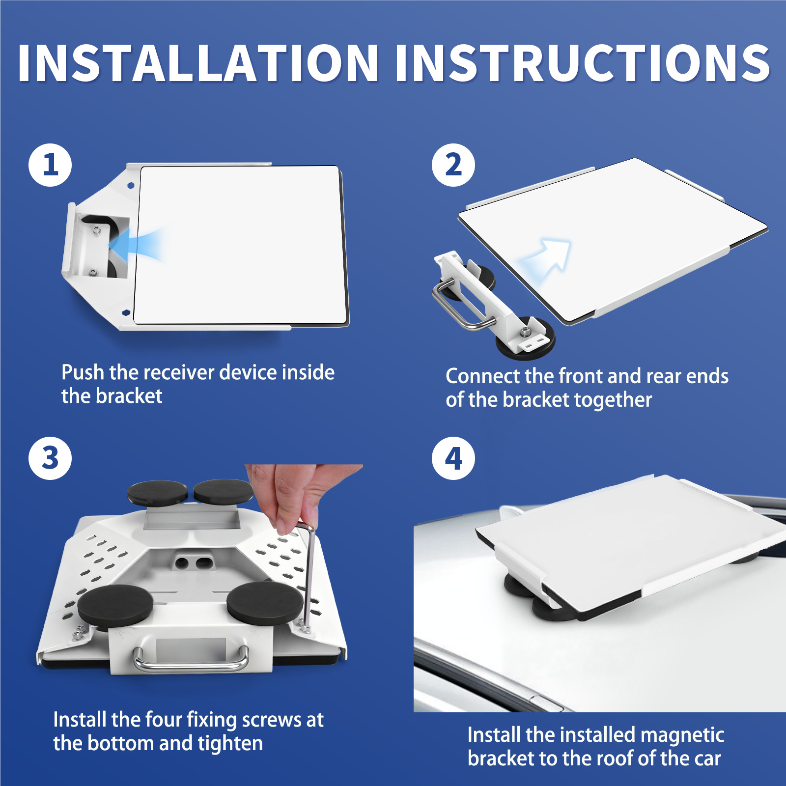Cross-Border Star Mini Mount Magnetic Mounting Kit - Suitable for Cars and Boats