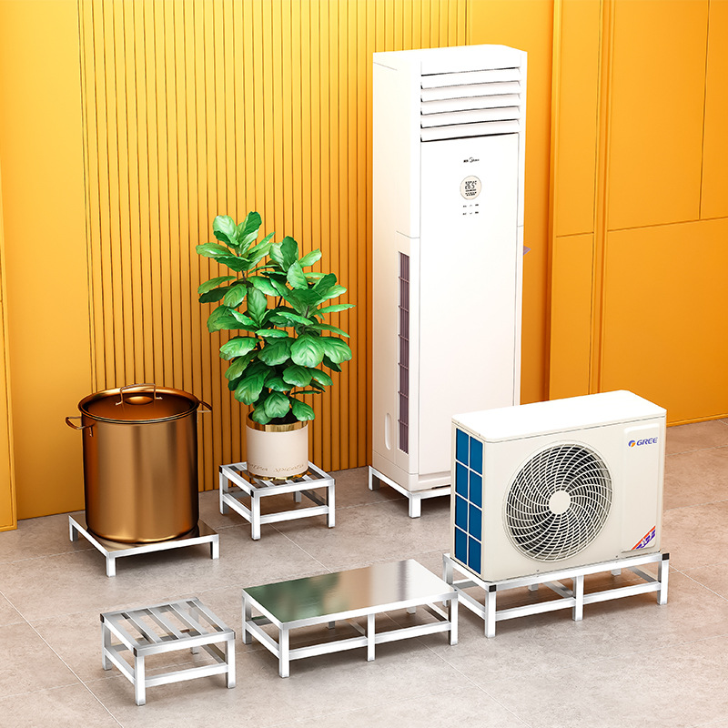 Stainless Steel Base Bracket Floor-Standing Elevated Base Bracket Moisture-Proof Storage Rack Load-Bearing Shelf Support Rack Flower Pot Rack