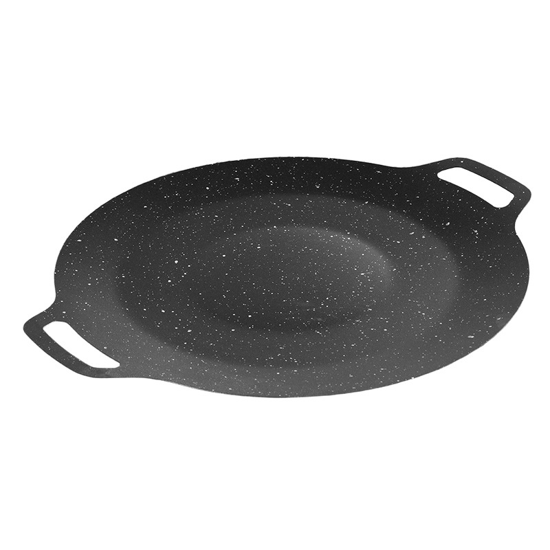 Outdoor Korean-style Grill Plate Maifanite Teppanyaki non-stick Frying Plate Barbecue Plate Household Portable Cardboard Barbecue Plate