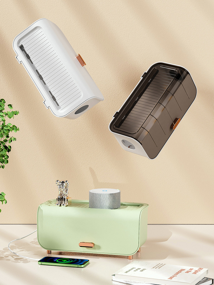 Легкая роскошь настольный органайзер для кабелей с крышкой зарядное устройство