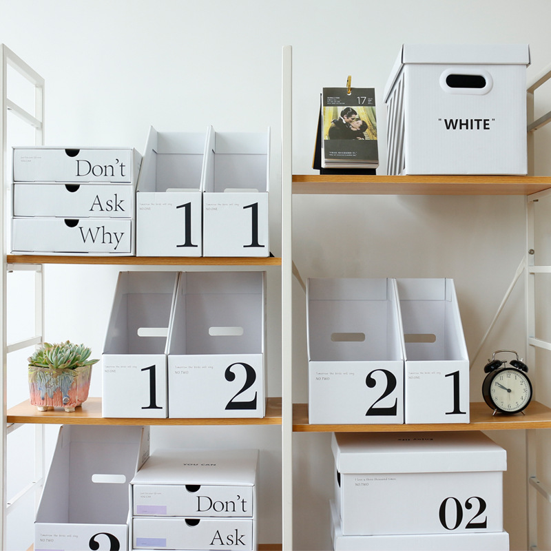 Коробка для организации на столе Стенд для книг Полка для файлов Коробка для хранения