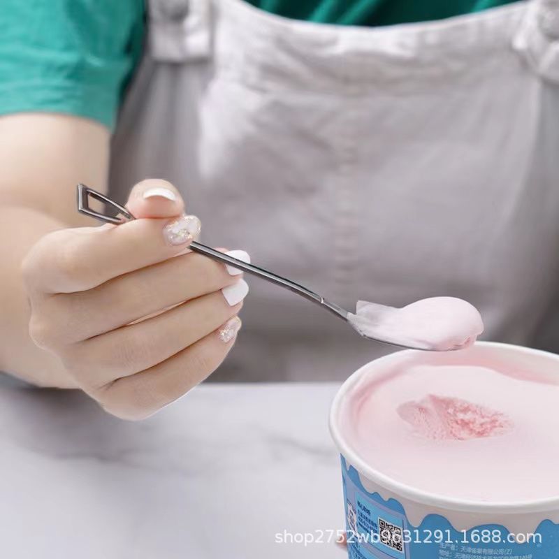 Watermelon spoon factory wholesale creative spoon ice cream spoon vintage shovel spoon stainless steel watermelon spoon