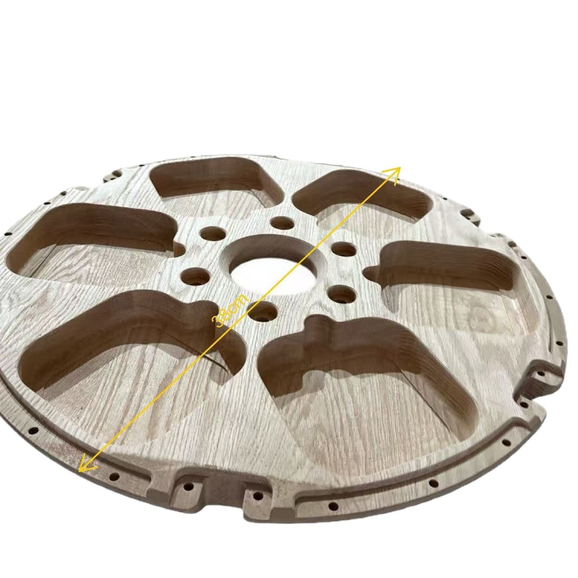 Wooden Artificial Wheels Are Produced for Various Specifications Such as Toy Decoration Cars