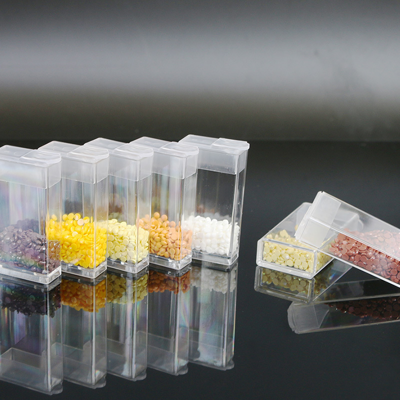 Diamond painting generous bottle storage box rice beads box diamond box DIY nail art storage box acrylic small square box