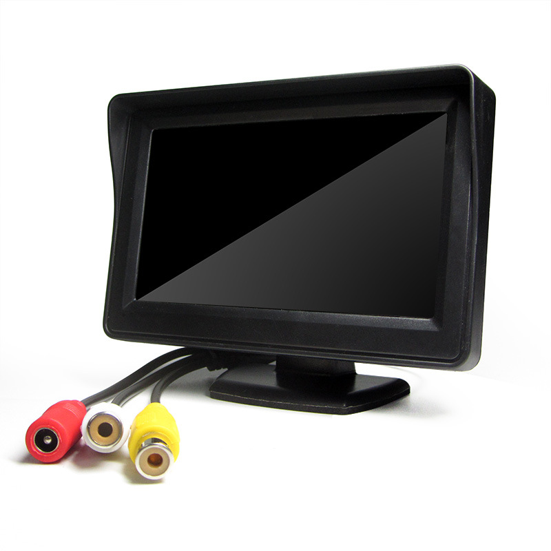 Car Monitor 4.3 inch HD desktop LCD screen reversing Image special bracket wide voltage