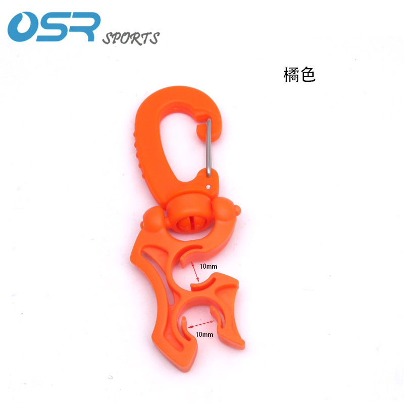 Spare secondary head hanging buckle BC low pressure pipe clamp low pressure pipe fixing hook diving accessories