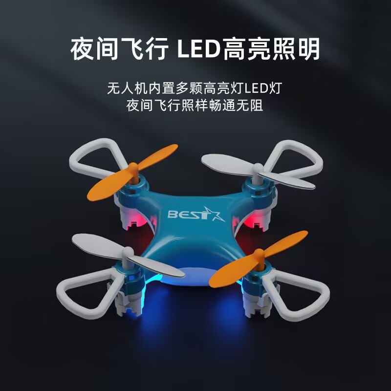 Mini Aircraft Drone Small Pocket Remote Control Aircraft Fixed Height Quadcopter Small Gift Desktop Indoor Flying