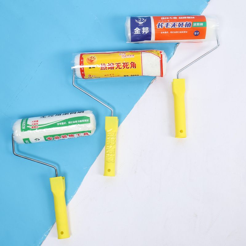 9 inch long hair roller brush without dead angle encryption thick wall paint brush tool is not easy to shed fur paint brush wholesale