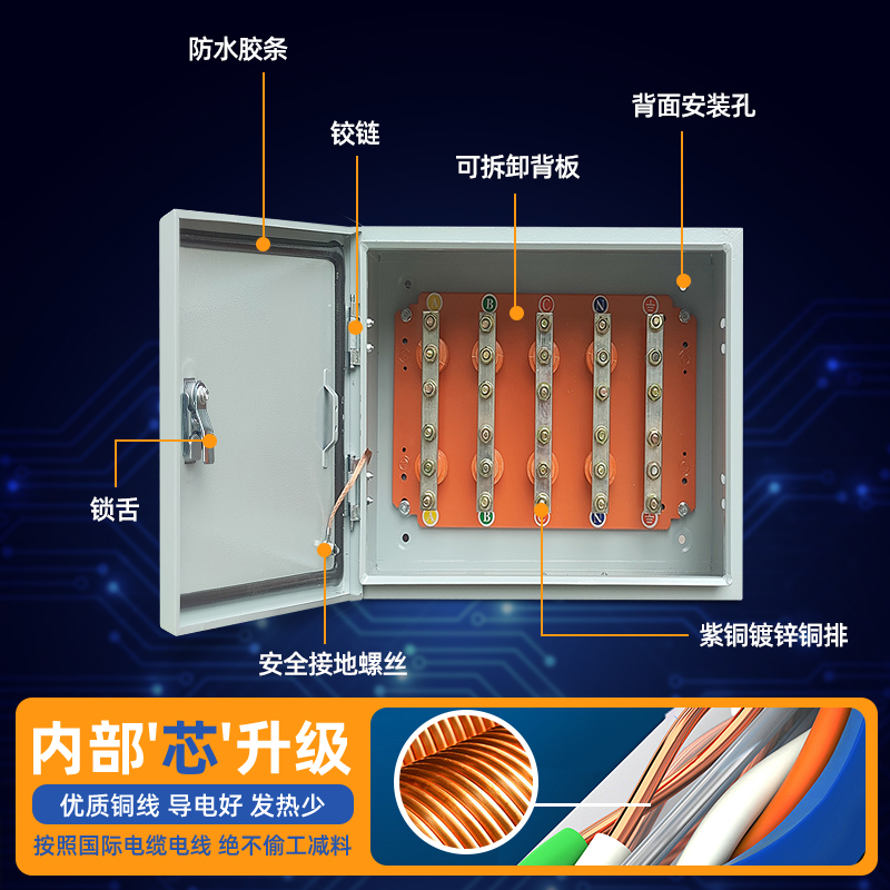 Mineral Cable Branch Box Copper Bar T-Junction Conversion Insulated Distribution Box Floor Branch Box Terminal Box Shunt Box