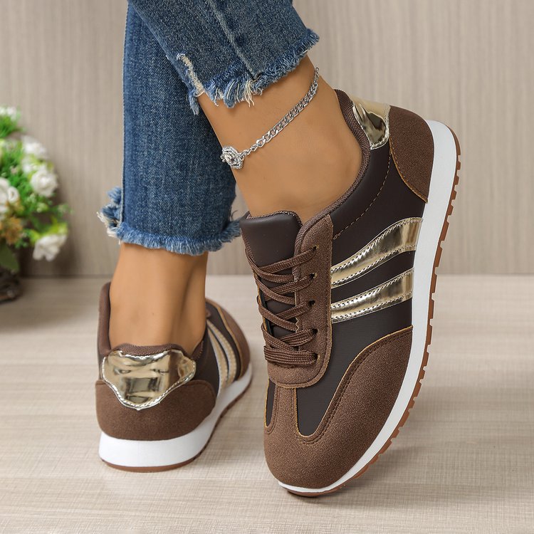 Women's Sports Shoes New Sports Shoes Student Sneakers Shoes Women's Flat Foreign Trade Sports Walking Work Casual Shoes