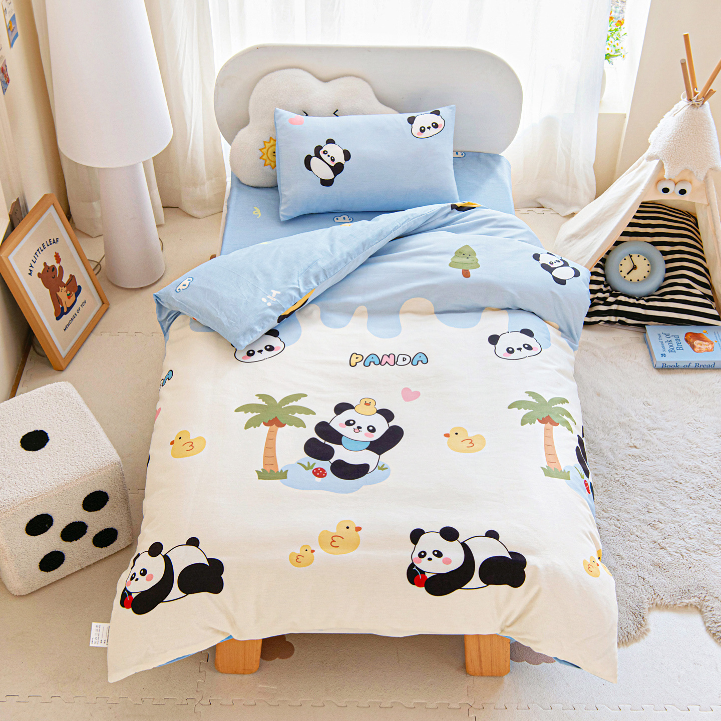 Cotton Children's Kindergarten Quilt Six-Piece Set Pure Cotton Three-Piece Nap Quilt Cotton Mattress Mother-In-Law Quilt