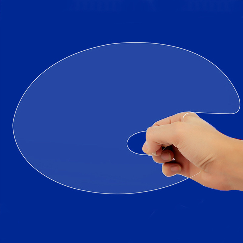 Cross-border transparent acrylic palette art students special oil painting stick pigment palette gouache palette wholesale