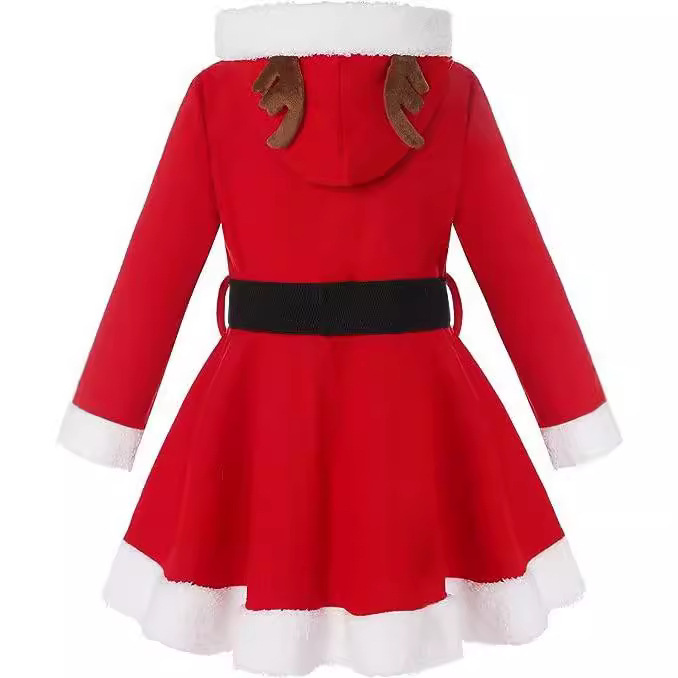 Children's Christmas Clothing Elk Style Hooded New Clothing Christmas cospiay Kidsren's Adult Holiday Christmas Skirt