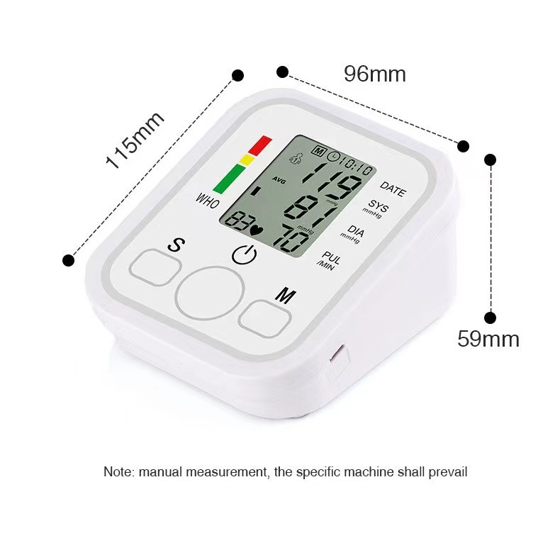 Cross-Border Hot Selling Blood Pressure Monitor Wrist Automatic Home Smart Blood Pressure Measuring Instrument Arm Voice Broadcast Blood Pressure Monitor