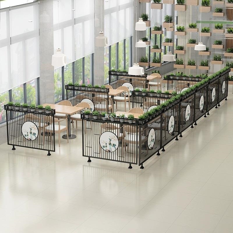 Низкая перегородка для ресторана, экран из кованого железа, полустойка для растений, барная перегородка