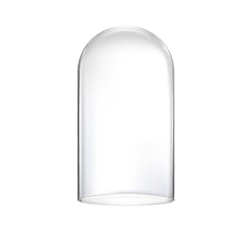 Customized Dust-Proof Glass Cover DIY Decorative Desktop Ornaments Eternal Flower Transparent Micro-Landscape Glass Cover Accessories