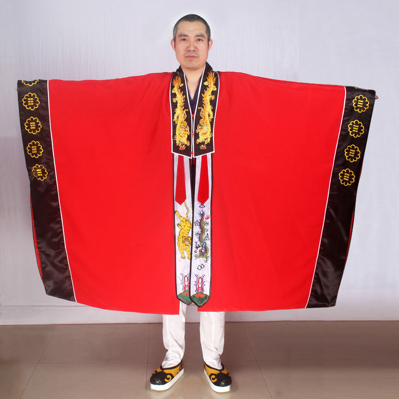 Taoist Costume Costume Class Clothes Section Yi Taoist Master Taoist Costume Dragon Collar Taiji Bagua Costume