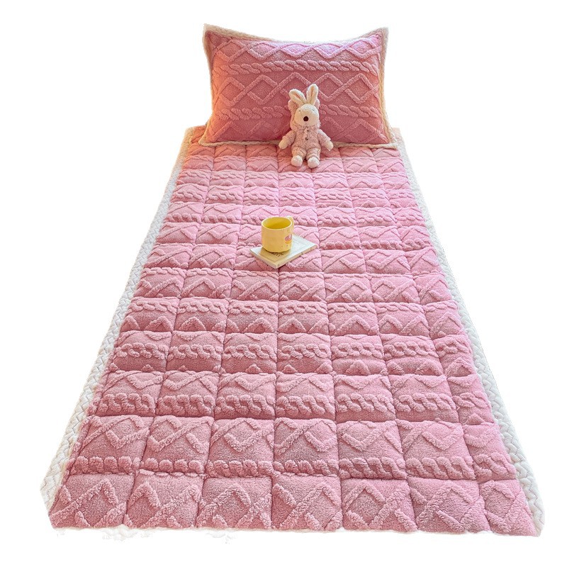 Thickened Milk Velvet Soft Mattress Autumn and Winter Warm Mattress Pad Bottom Lamb Velvet Student Dormitory Home Mattress