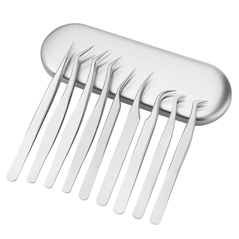 Eyelash Tweezers Can Be Shipped, Grafted Eyelash Tweezers, Beautiful Eyelash Tweezers, Flowering Gold Feather Clips, False Eyelash Curlers, Beauty Tools