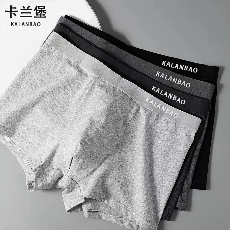 Kalamborg Men's Underwear Cotton Boxer Briefs Boys Breathable Boxer Shorts Color Random/Strip