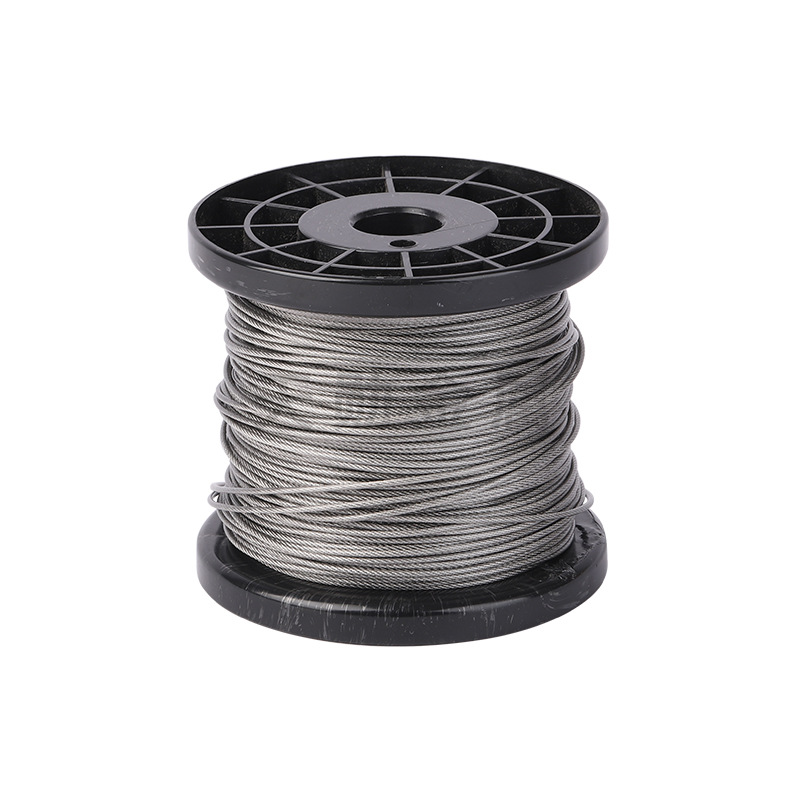 304 stainless steel wire rope smooth/coated steel wire rope lifting traction greenhouse decorative drying clothes stainless steel rope