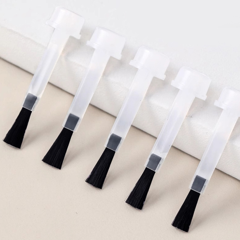 Nail polish gel replacement brush double wooden rod brush detachable brush head suit nail shop special tools wholesale