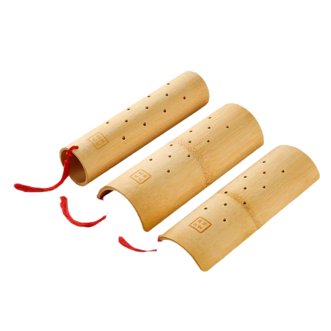 Bamboo Pillow Adult Cervical Spine Repair Health Care Bamboo Hard Pillow Neck and Waist Pillow Waist Protection Stretching Anti-Arch Correction Traction Pillow