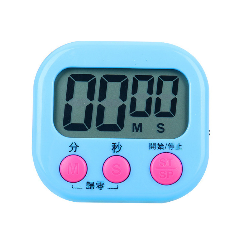 Multifunctional Chinese and English Timer Kitchen Baking Large Screen Digital Reminder Countdown Electronic Timer