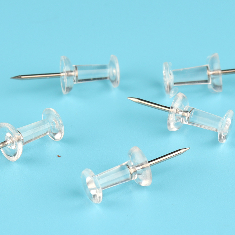 Оптовая продажа прозрачных гвоздей в форме I, пробковых гвоздей, кнопок для рисования