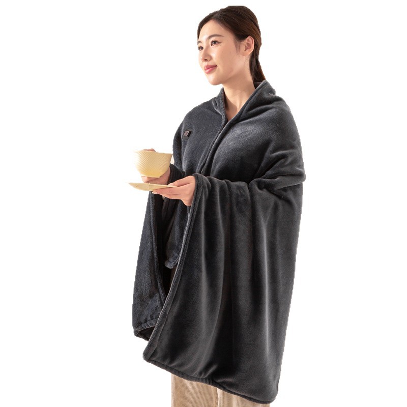 Cross-Border USB Electric Blanket Graphene Heated Shawl Blanket Home Blanket Outdoor Cape Winter Warm Blanket Wholesale