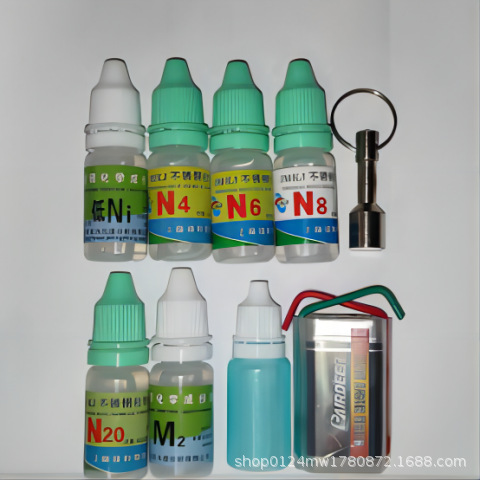 Раствор для тестирования из нержавеющей стали, идентификационный раствор, тестовый агент