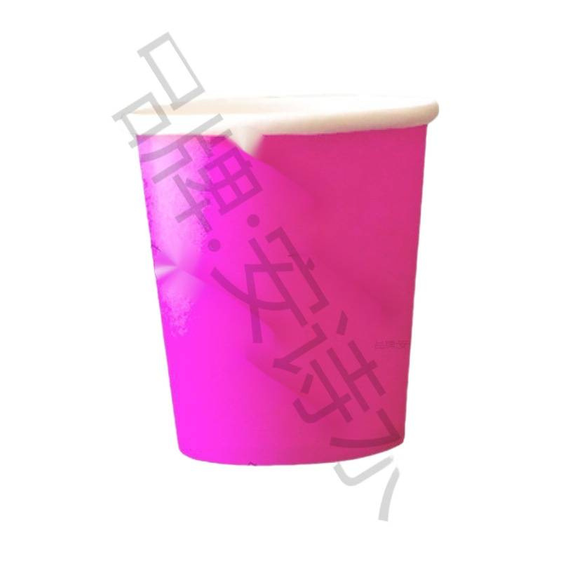 4oz 100ml Pure Color Thickeneded Handmade Disposable Colorfulful Small Paper Cup Tasting Cup with Lid and Spoon