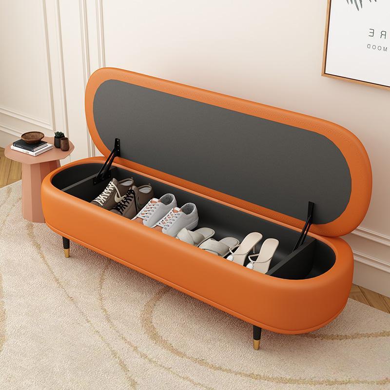 Nordic Light Luxury Bed Room Bed End Stool Sofa Cloakroom Clothing Store Long Bench Hotel Sauna Leisure Sofa