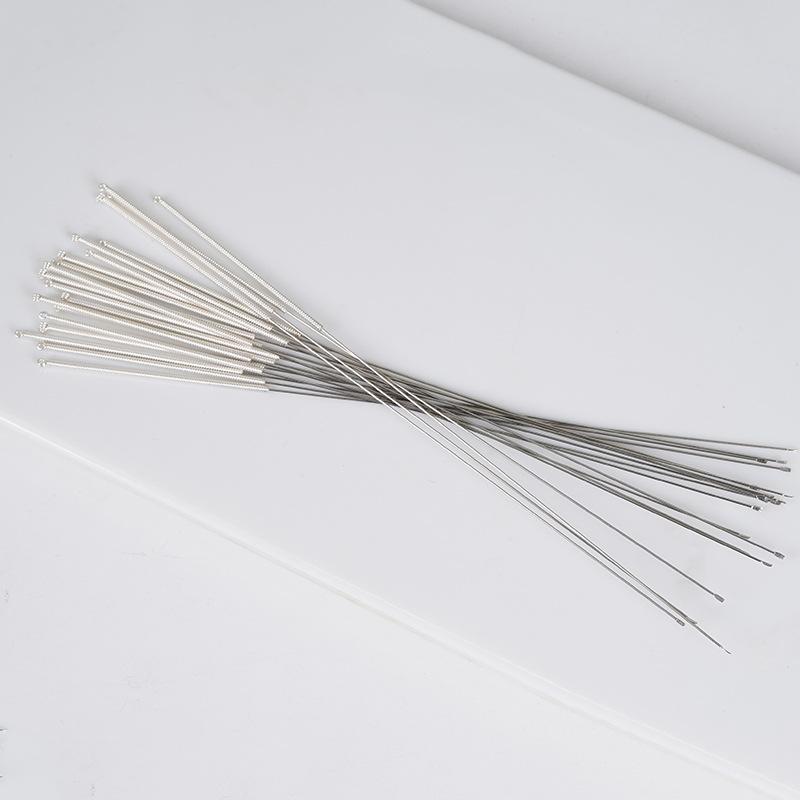 Manufacturer Supplies 304 Stainless Steel Ear-Picking Silver Needles, Customizable Ear Needles, Goose Feather Needles, Ear-Picking Tools, Silver-Plated Needles Wholesale