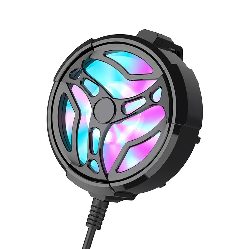 Source Factory New E-sports Mobile Phone Radiator Back Clip Air-cooled Cooling Anchor King Eating Chicken Sustainable Cooling